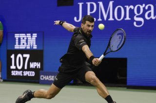 Novak Djokovic s'est montré convaincant dimanche à New York KEYSTONE/AP/Adam Hunger